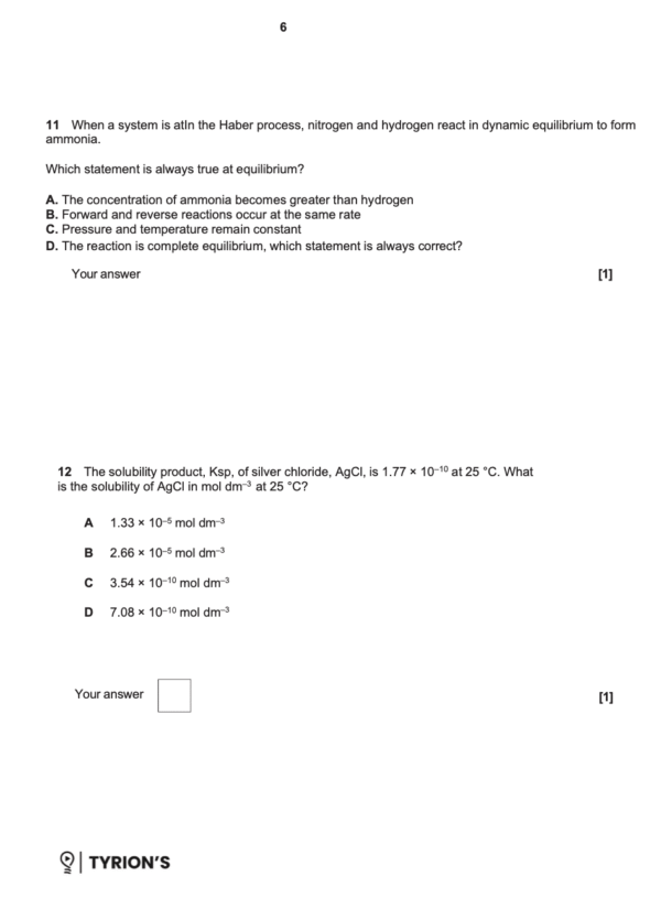 OCR A Level Chemistry A 2025 Predicted Papers H432 - Image 3