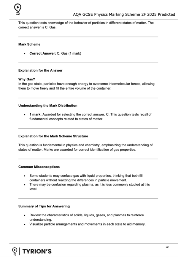 AQA GCSE Physics Foundation 2025 Predicted Papers 8463