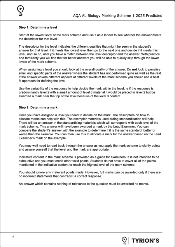 AQA A Level Biology 2025 Predicted Papers 7402 - Image 5