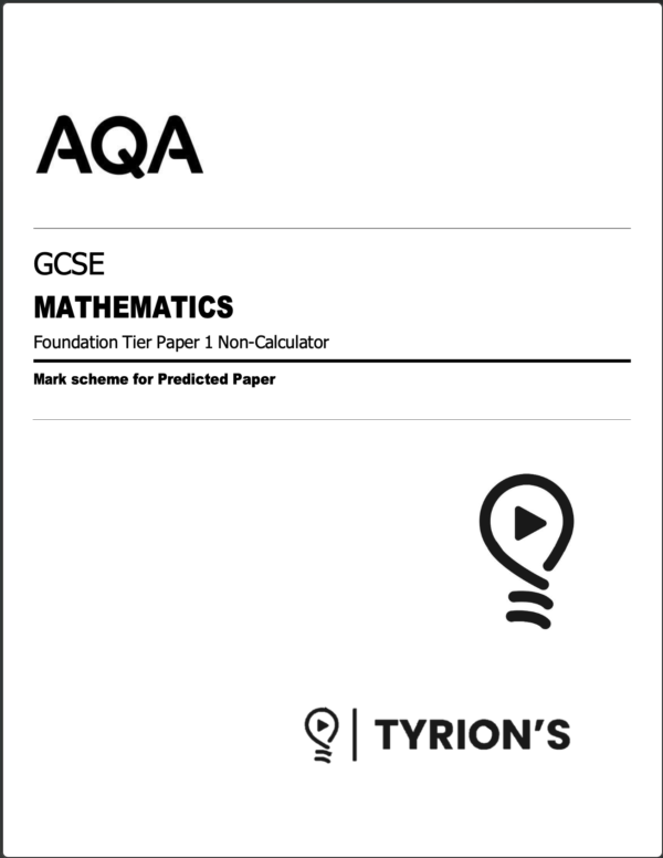 AQA GCSE Mathematics Foundation 2025 Predicted Papers 8300